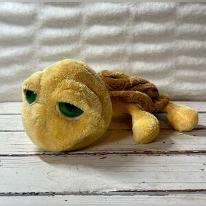 CLEAN Russ Berrie Lil' Peepers Plush Turtle Stuffed Animal Big Eyes‎